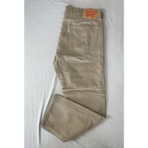 Levi's 505 Regular Straight 100% Cotton Denim Jeans. Beige, Men's 38X30. GUC!!